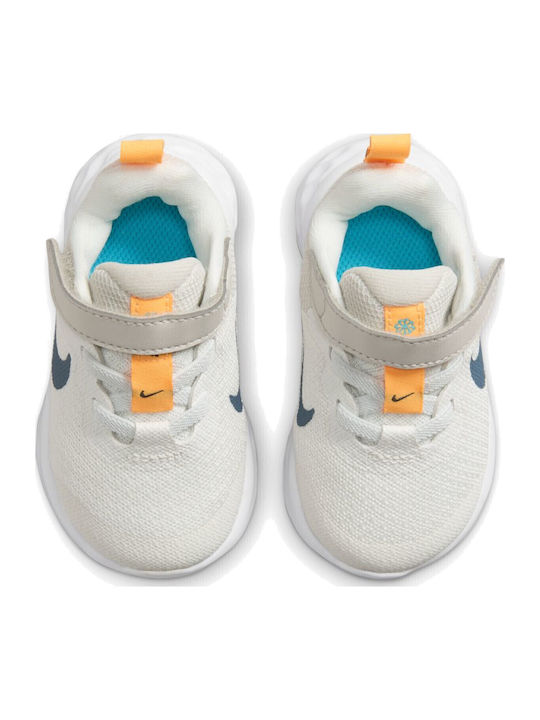 Revolution 6 Детски спортни обувки Running с Велкро Summit White / Diffused Blue