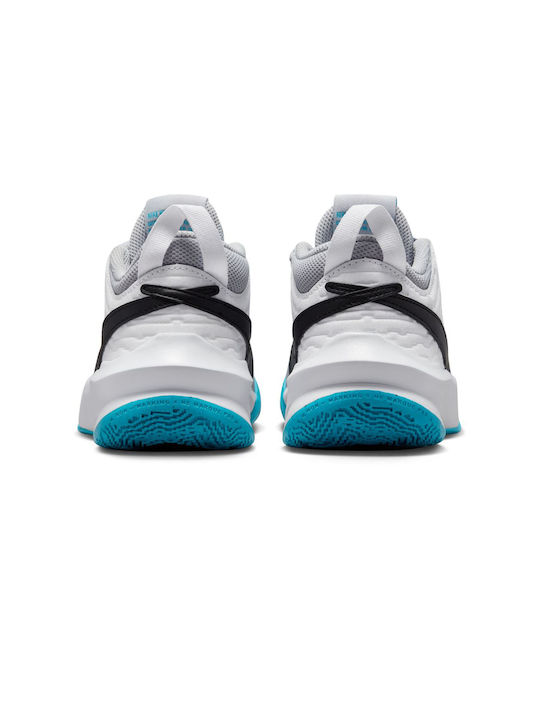 Kids Sports Shoes Basketball Team Hustle 10 White / Grey