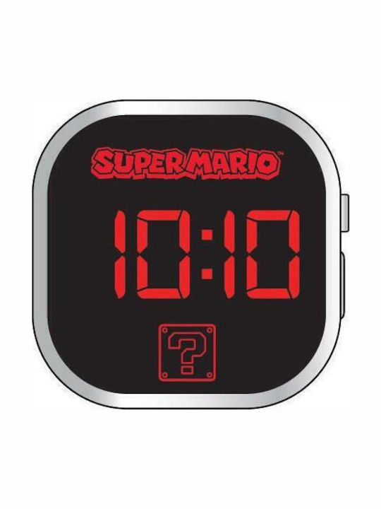 Kids Licensing Παιδικό Ψηφιακό Ρολόι 35mm Super Mario Κόκκινο