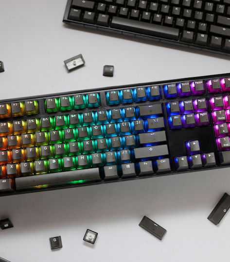 Ducky One 3 Gaming Mechanische Tastatur mit Cherry MX Rot Schaltern und RGB-Beleuchtung (Englisch US) Aura Black