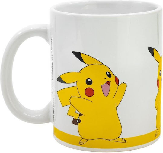 Stor Pokemon - Pikachu Чаша Керамично Бяла 325мл
