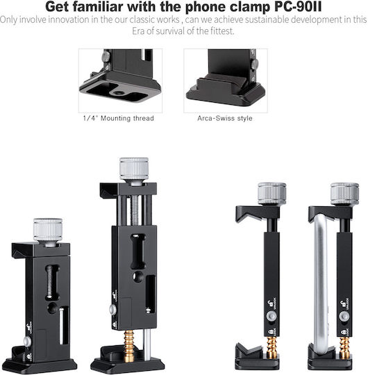Leofoto PC-90II Phone Holder Phone Adapter for Tripod
