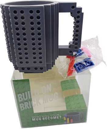 Gadget Master Typ Lego Becher Kunststoff Gray 350ml