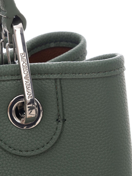 Din piele Geantă de damă Tote De mână Verde