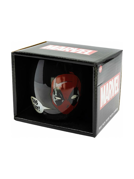 Stor Marvel - Deadpool Κούπα Κεραμική Μαύρη