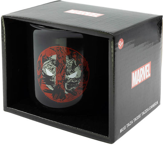 Stor Deadpool Mug Ceramic Black 400ml