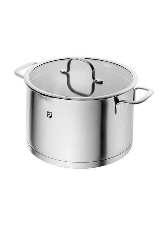Zwilling J.A. Henckels True Flow Pots Set of Stainless Steel with Ceramic Coating Silver 5pcs