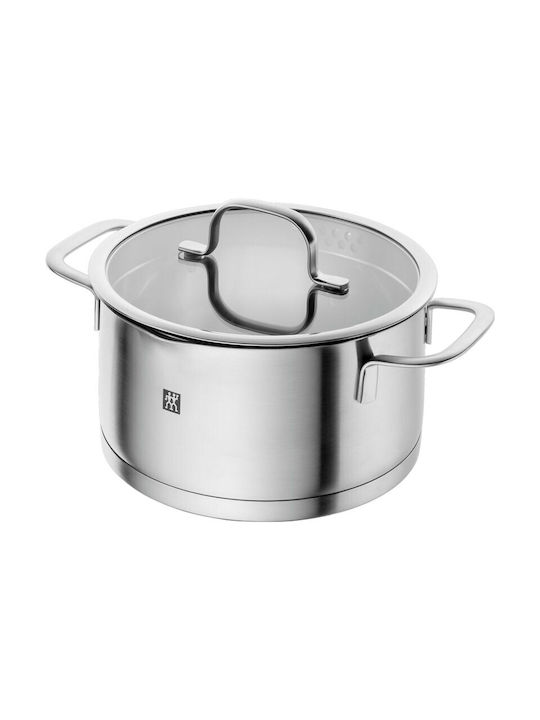Zwilling J.A. Henckels True Flow Pots Set of Stainless Steel with Ceramic Coating Silver 5pcs