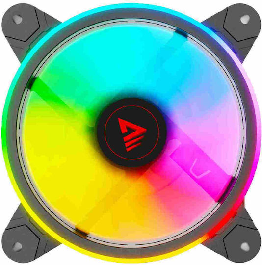 Savio FAN-01 Case Fan 120mm (1200rpm) με ARGB Φωτισμό και Σύνδεση 6-Pin 4τμχ
