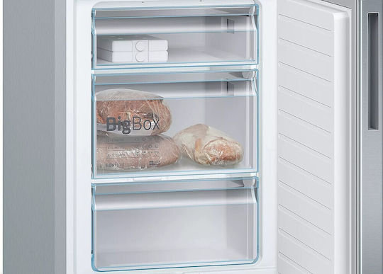 Bosch Fridge-Freezer 340lt H201xW60xD65cm Inox KGE39AICA