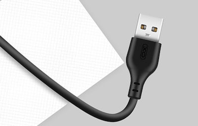 XO NB103 USB 2.0 Cable USB-C male - USB-A male Black 1m