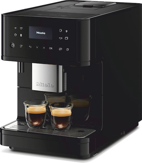 Miele CM 6160 Automatische Espressomaschine 1500W Druck 15bar mit Mahlwerk und Wi-Fi Schwarz