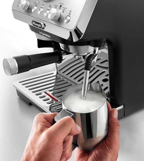De'Longhi La Specialista Arte Automatic Espresso Machine 1400W 15bar Pressure with Grinding Mill Silver EC9155.MB