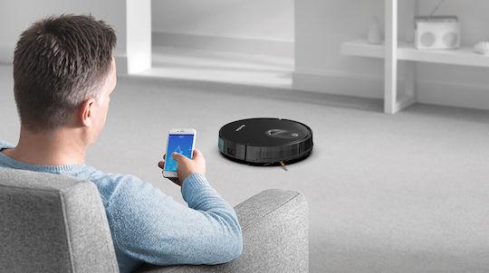 Mamibot EXVAC680S Robot Vacuum Cleaner with Visual Mapping & Suction Power 2500Pa Black