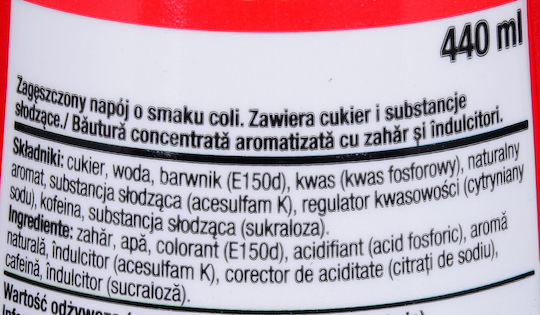 Sodastream Cola Συμπυκνωμένη Χωρίς Ανθρακικό σε Μπουκάλι 440ml