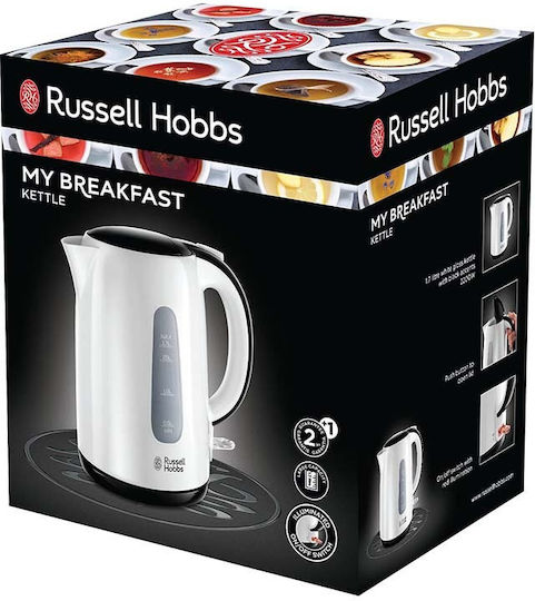 Russell Hobbs My Breakfast Βραστήρας 1.7lt 2200W Λευκός