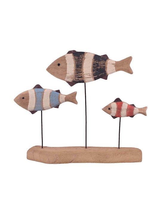 SP Souliotis Decorative Fish made of Wood 27x5x24cm 1pcs