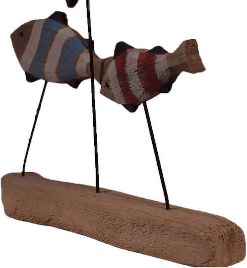 SP Souliotis Decorativ Pește din Lemn 27x5x24cm 1buc