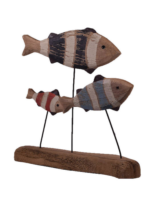 SP Souliotis Decorative Fish made of Wood 27x5x24cm 1pcs