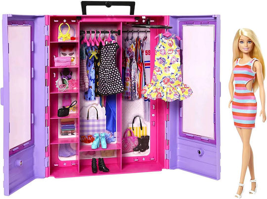Barbie Fashionistas Ultimate Closet Doll Set for 3+ Years (Various Designs) 1pc
