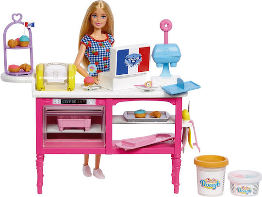 Barbie Set Cafenea Păpușă Pentru 5+ Ani (Diverse Modele) 1 Buc
