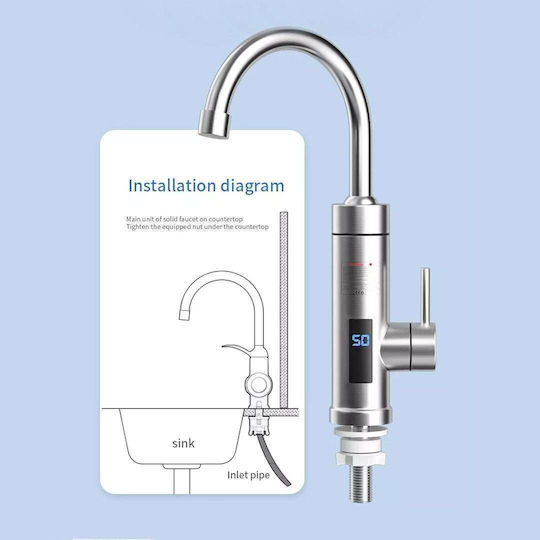 POLY-81-38 Electric Single-Phase Instant Heater Tap for Bathroom / Kitchen 3kW