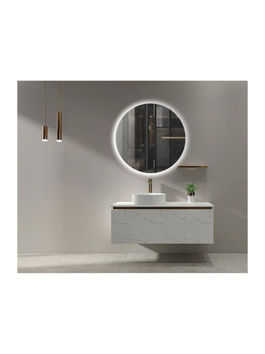 Imex Oporto Στρογγυλός Καθρέπτης Μπάνιου Led 80x80cm