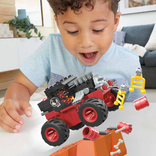 Mega Bloks Τουβλάκια Hot Wheels Smash N Crash Bone Shaker για 5+ Ετών 151τμχ