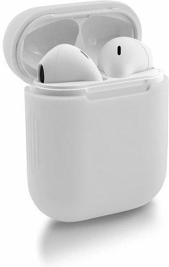 Hurtel Soft Touch Θήκη Σιλικόνης σε Λευκό χρώμα για Apple AirPods