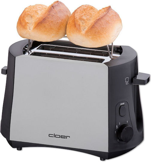 Cloer 3419 Toaster 2 Schlitze 900W Inox