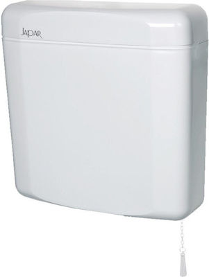 Viospiral Atlas Wall Mounted Plastic High Pressure Rectangular Toilet Flush Tank White