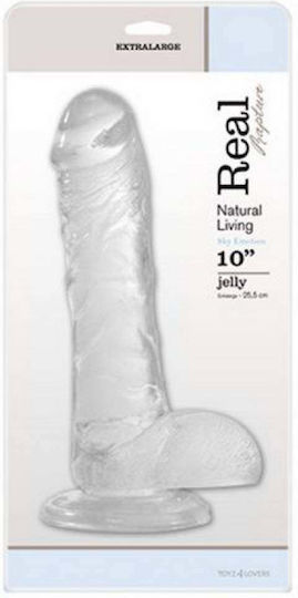 Toyz4lovers Real Rapture Ρεαλιστικό Dildo με Όρχεις και Βεντούζα Διάφανο