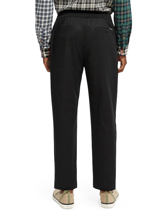 Scotch & Soda Men's Trousers in Regular Fit Black