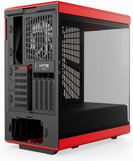HYTE Y40 Gaming Midi Tower Κουτί Υπολογιστή με Πλαϊνό Παράθυρο Κόκκινο