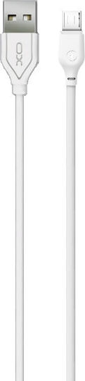 XO Regular USB 2.0 to micro USB Cable Λευκό 1m (NB103)