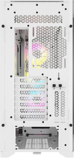 Corsair 5000D RGB Airflow Gaming Midi Tower Computer Case with Side Window White