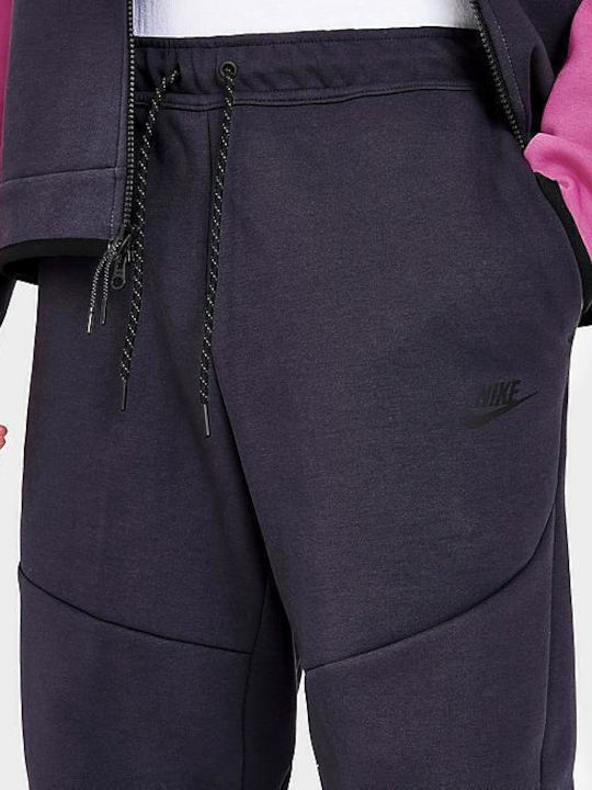 Nike Sportswear Tech Παντελόνι Φόρμας με Λάστιχο Cave Purple