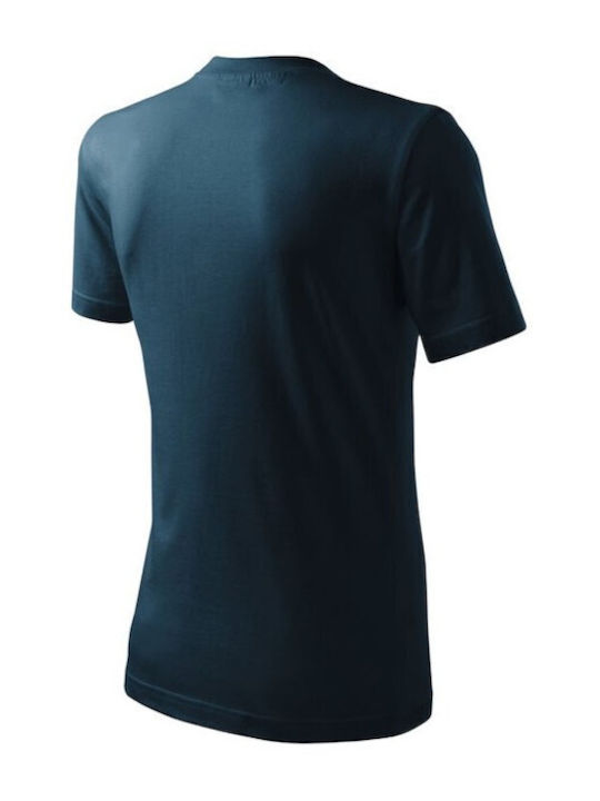 Adler Men's Short Sleeve Promotional T-Shirt Navy Blue MLI-11002