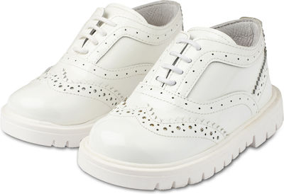 Babywalker Baptism Leather Oxfords White