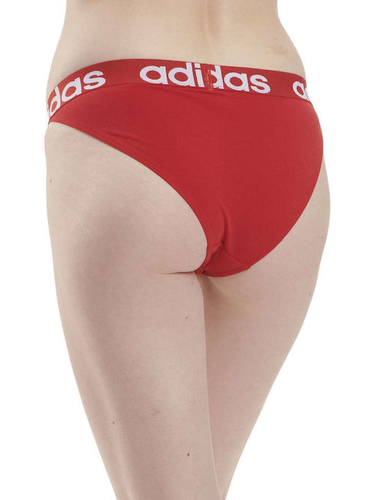 Adidas Baumwolle Damen Slip Rot