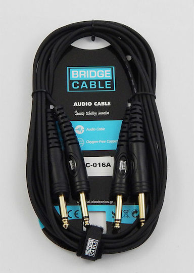Bridgecable Cable 2x 6.3mm male - 2x 6.3mm male 3m (29-0642)