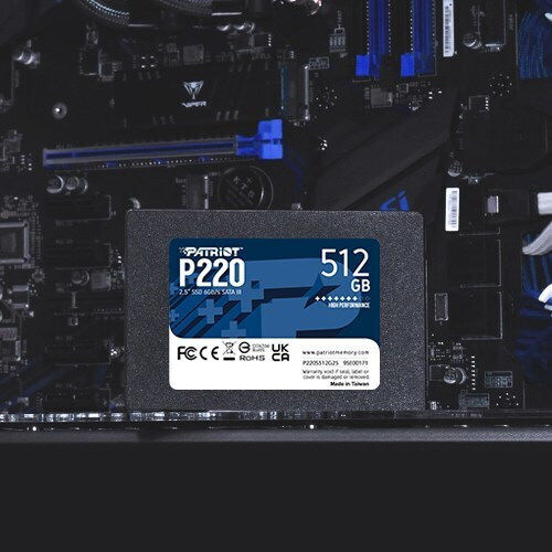 Patriot P220 SSD 512GB 2.5'' Type with SATA III Connection P220S512G25