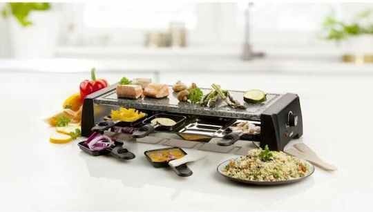Domo Tischplatte Elektrogrill Glatte Platte 120W mit einstellbarem Thermostat