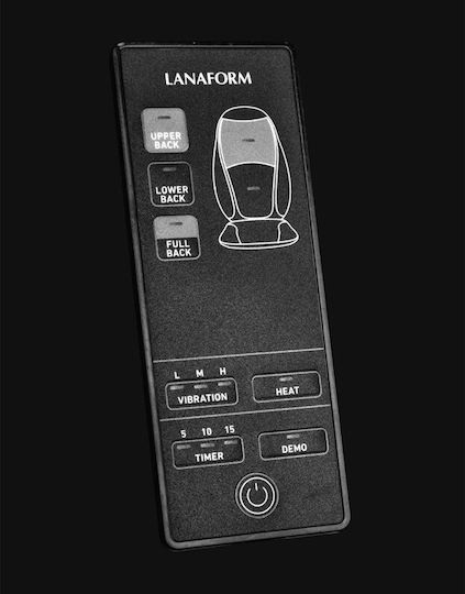 Lanaform Седалка Масаж с Вибрация и Функция за Отопление Черен