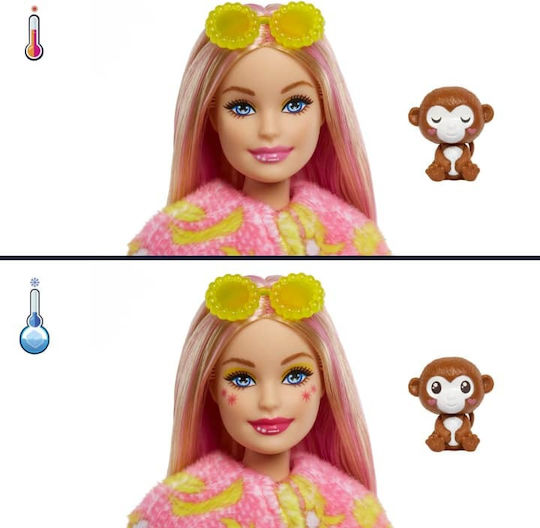 Barbie Maimuțică Păpușă Cutie Reveal pentru 3+ ani+ Ani 30cm.