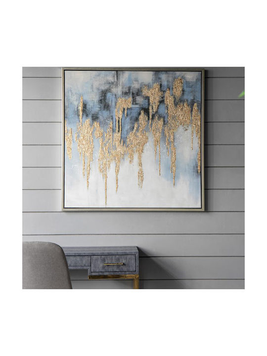 Artekko Golden Flakes Πίνακας Ελαιογραφία σε Καμβά 100x100cm