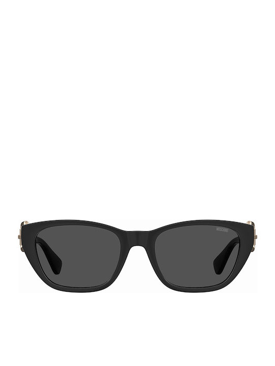 Moschino Women's Sunglasses with Black Frame and Gray Lens MOS130/S 807/IR