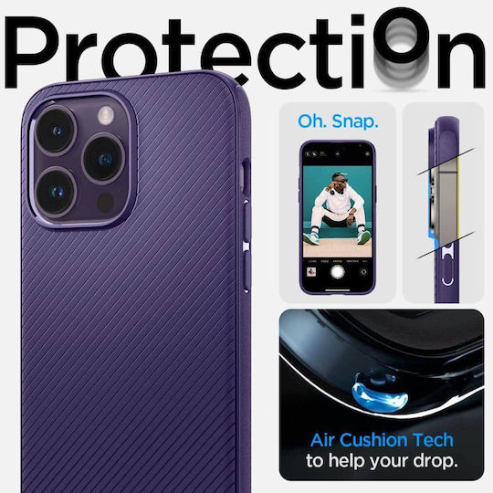 Spigen Mag Armor (MagFit) Umschlag Rückseite Silikon Lila (iPhone 14 Pro Max)