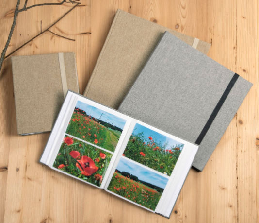 HAMA Album Jumbo Tessuto 60 Pages Suitable for Photos 10x15cm Beige 30x30cm