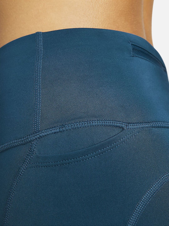 Women's Cropped Running Legging Dri-Fit Blue